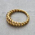 Кольцо плетеное серебро с позолотой