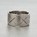 Кольцо с крестиками серебро
