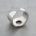 Кольцо широкое разъемное серебро
