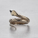 Кольцо Змейка серебро