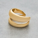 Разъемное кольцо с позолотой