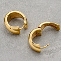 Серьги Кольца с позолотой