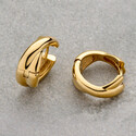 Серьги Кольца с позолотой