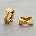 Серьги Кольца с позолотой