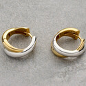 Серьги Кольца с позолотой