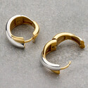 Серьги Кольца с позолотой